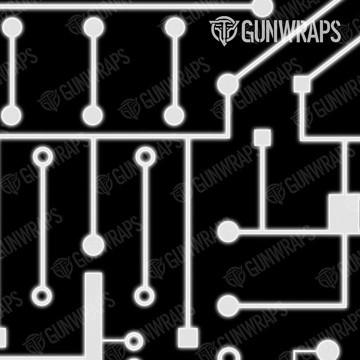 Knife Circuit Board White Gear Skin Pattern