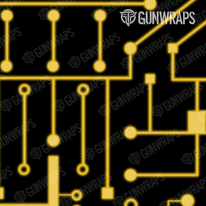 Thermacell Circuit Board Yellow Gear Skin Pattern