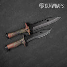 Damascus Fiesta Knife Gear Skin Vinyl Wrap