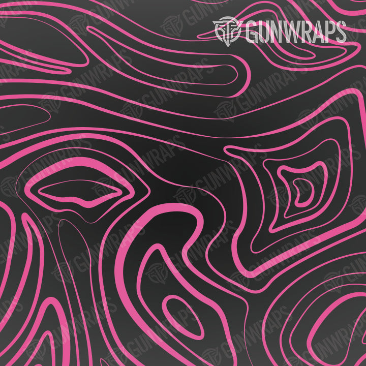 AR 15 Damascus Magenta Gun Skin Pattern