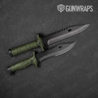 Digital Army Green Camo Knife Gear Skin Vinyl Wrap