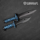 Digital Baby Blue Camo Knife Gear Skin Vinyl Wrap