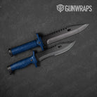 Digital Elite Blue Camo Knife Gear Skin Vinyl Wrap