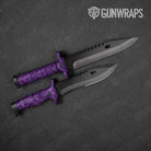Digital Elite Purple Camo Knife Gear Skin Vinyl Wrap