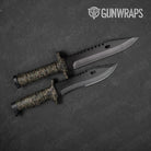 Digital Militant Charcoal Camo Knife Gear Skin Vinyl Wrap