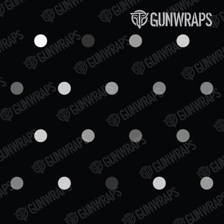 AR 15 Mag Well Dotted Grayscale Gun Skin Pattern