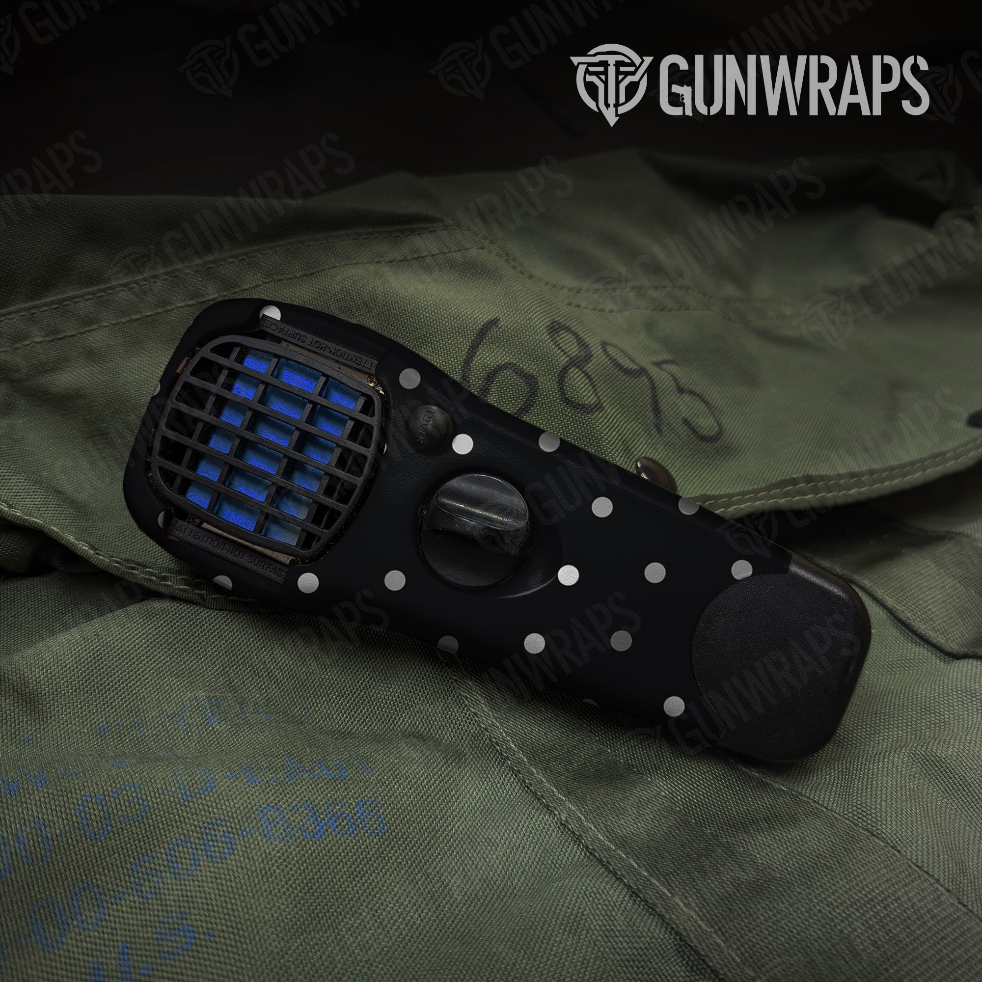 Thermacell Dotted Grayscale Gear Skin Pattern