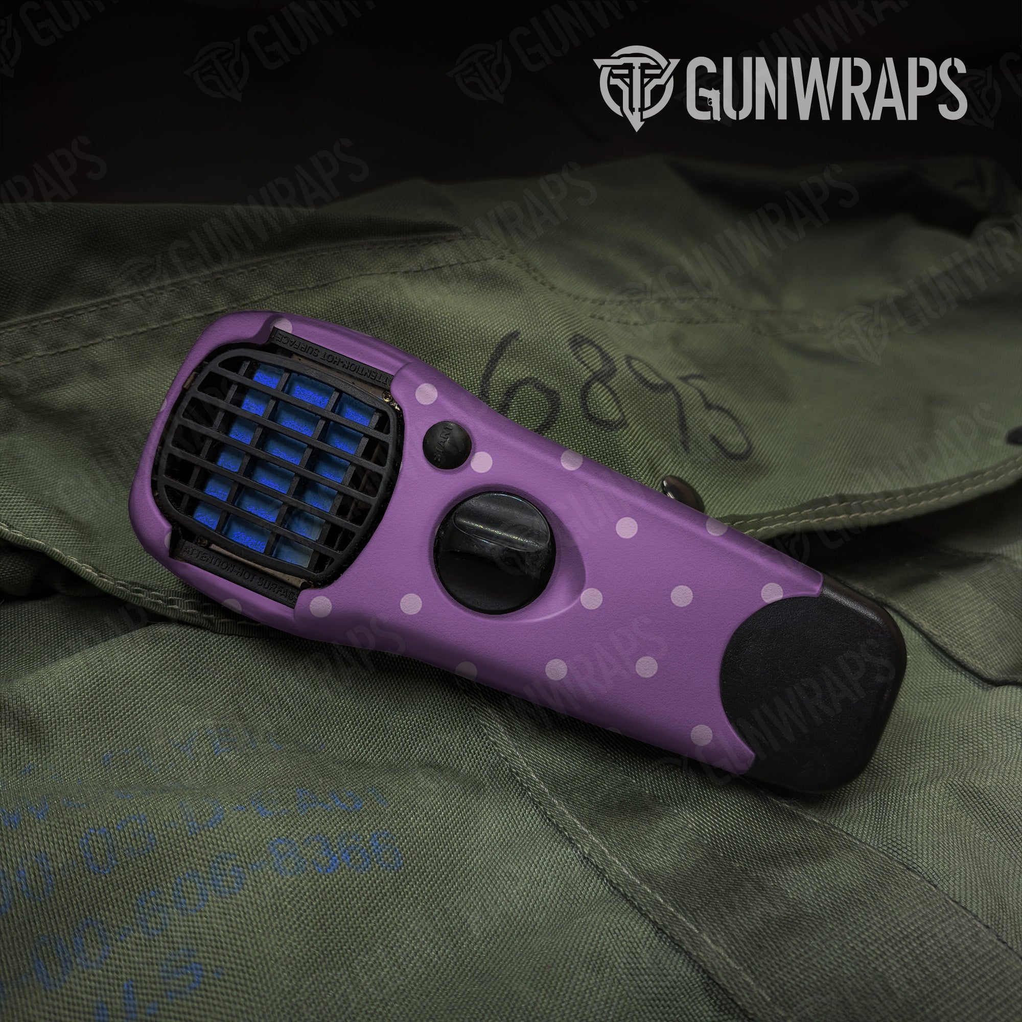 Thermacell Dotted Lavender Gun Skin Vinyl Wrap