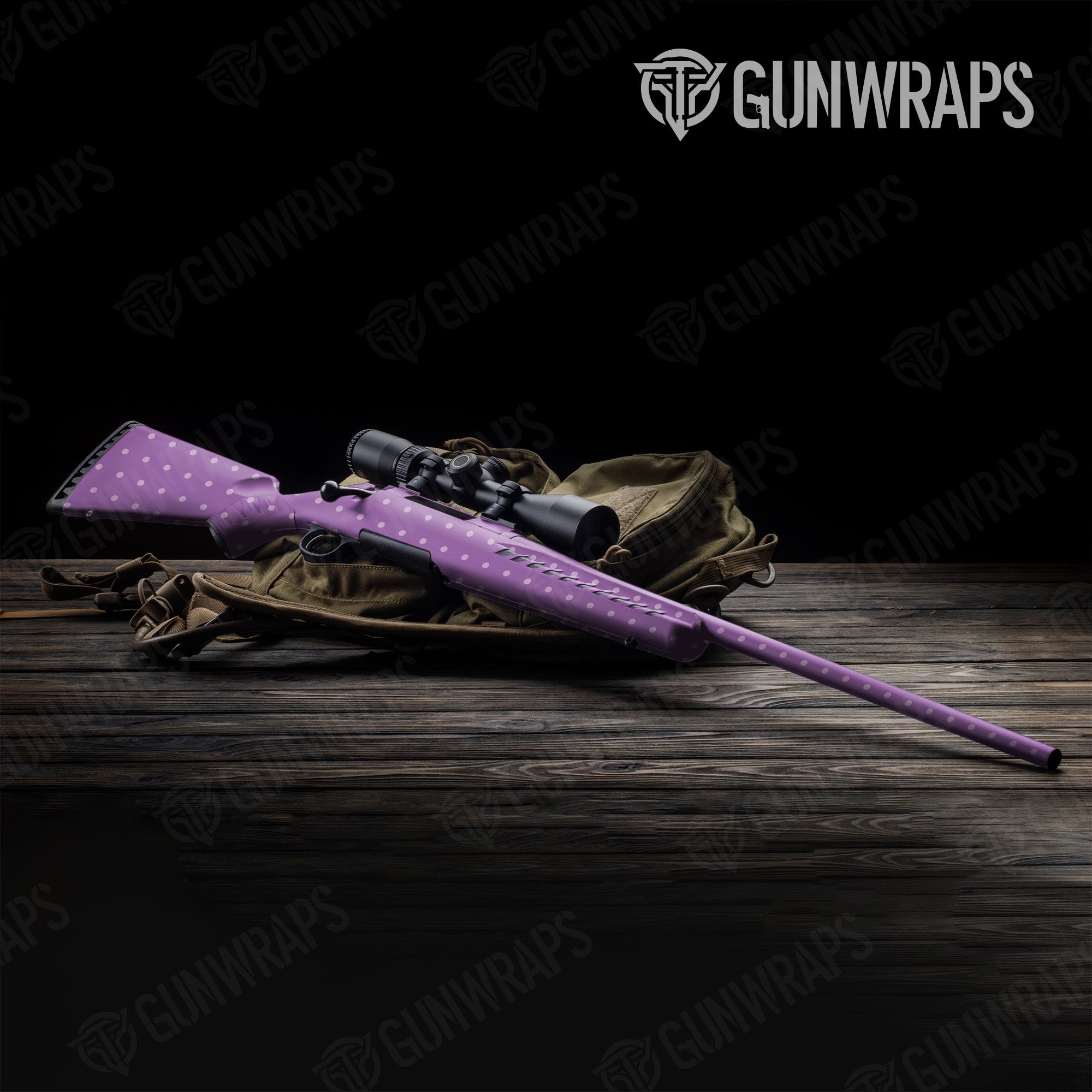 Rifle Dotted Lavender Gun Skin Pattern