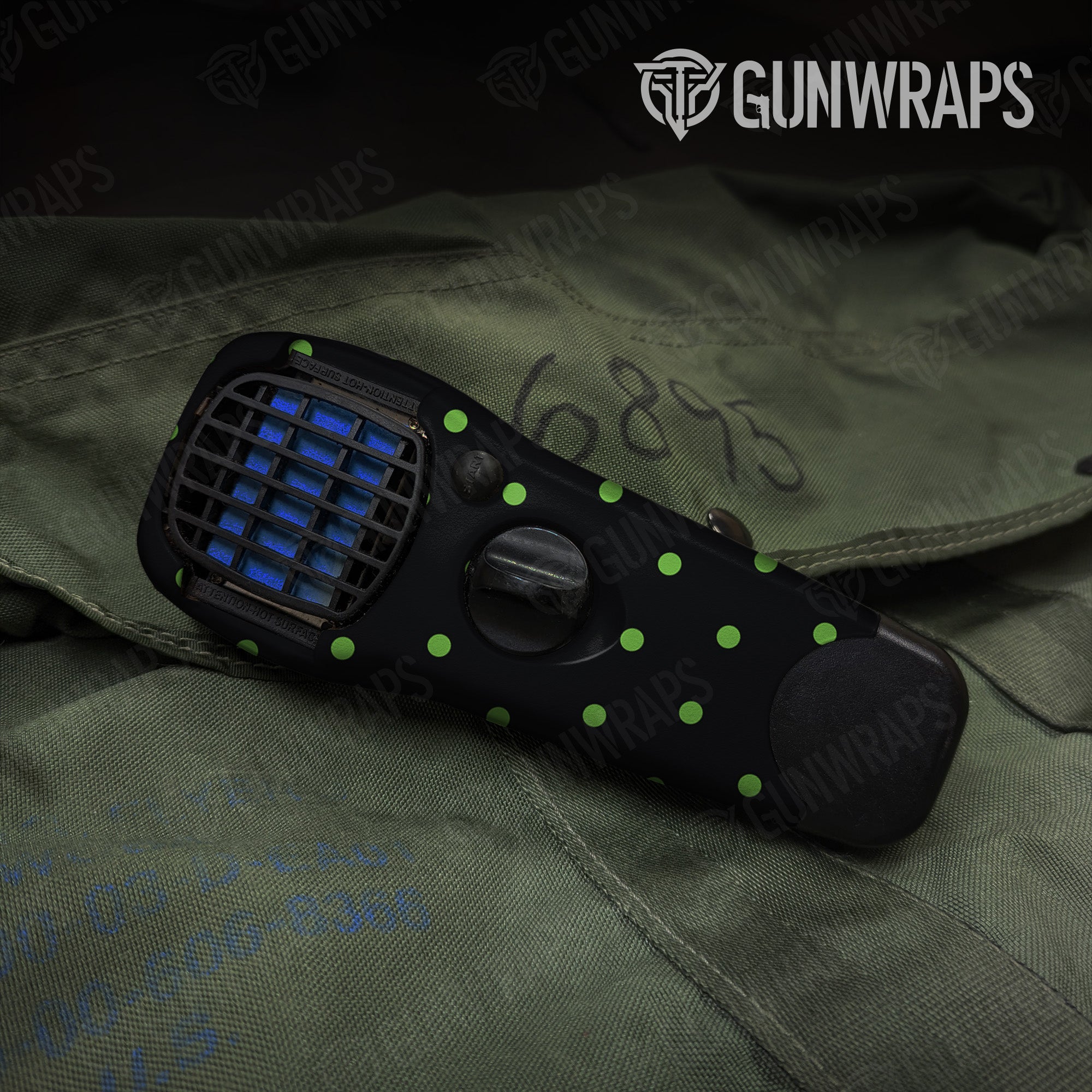 Thermacell Dotted Metro Green Gear Skin Pattern