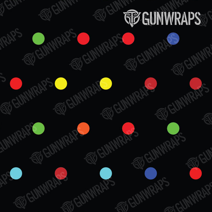 AR 15 Mag Well Dotted Multicolor Gun Skin Pattern
