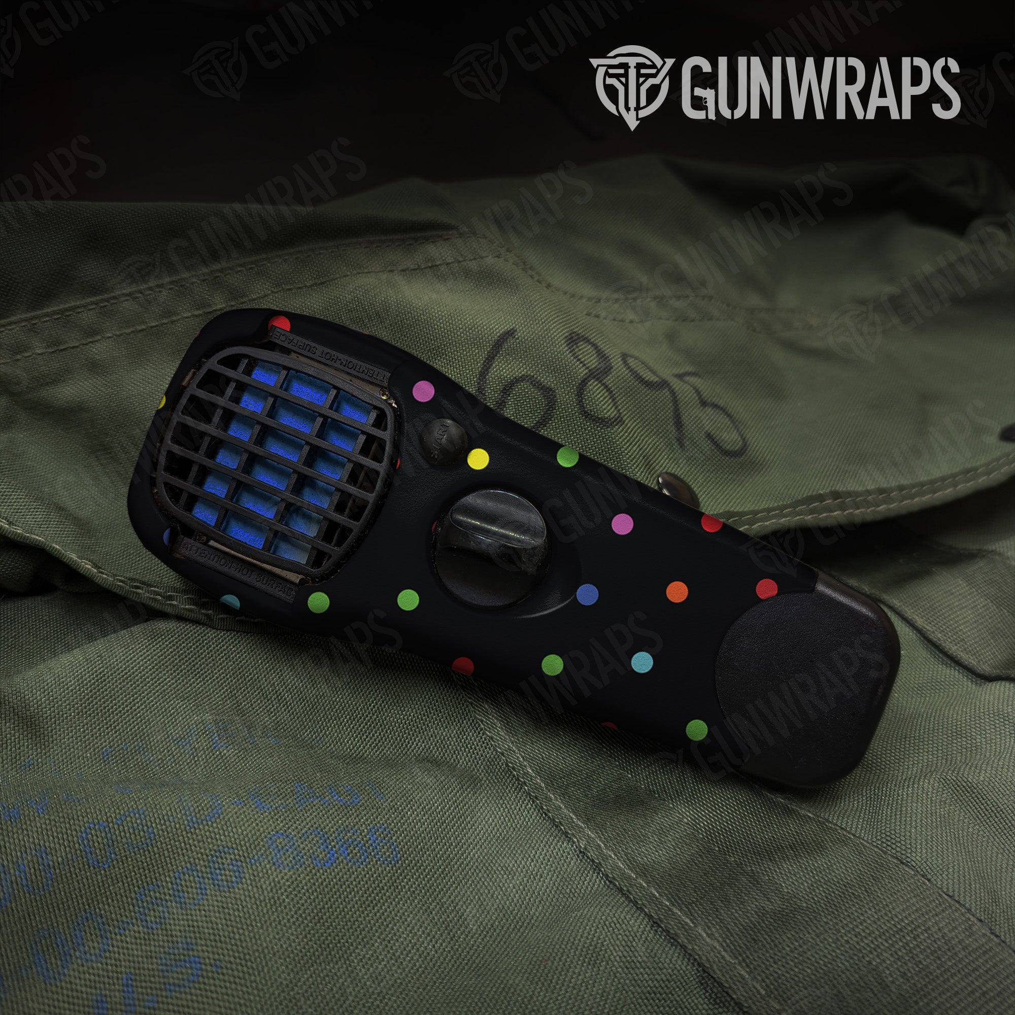 Thermacell Dotted Multicolor Gear Skin Pattern