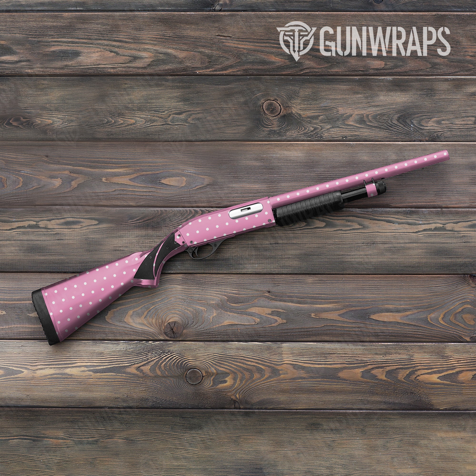 Shotgun Dotted Pink Gun Skin Pattern