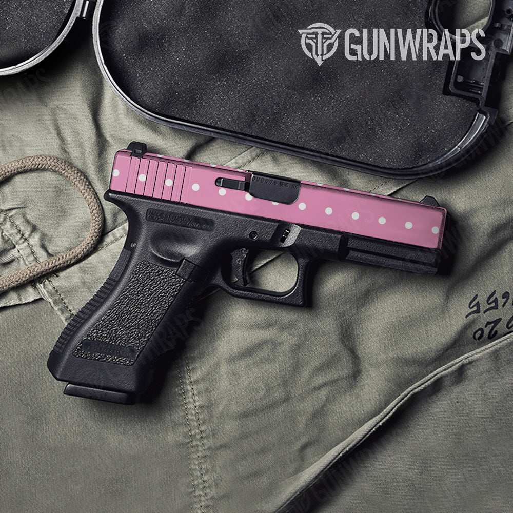 Pistol Slide Dotted Pink Gun Skin Pattern