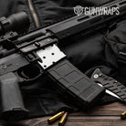 AR 15 Mag Well Dotted White Gun Skin Pattern