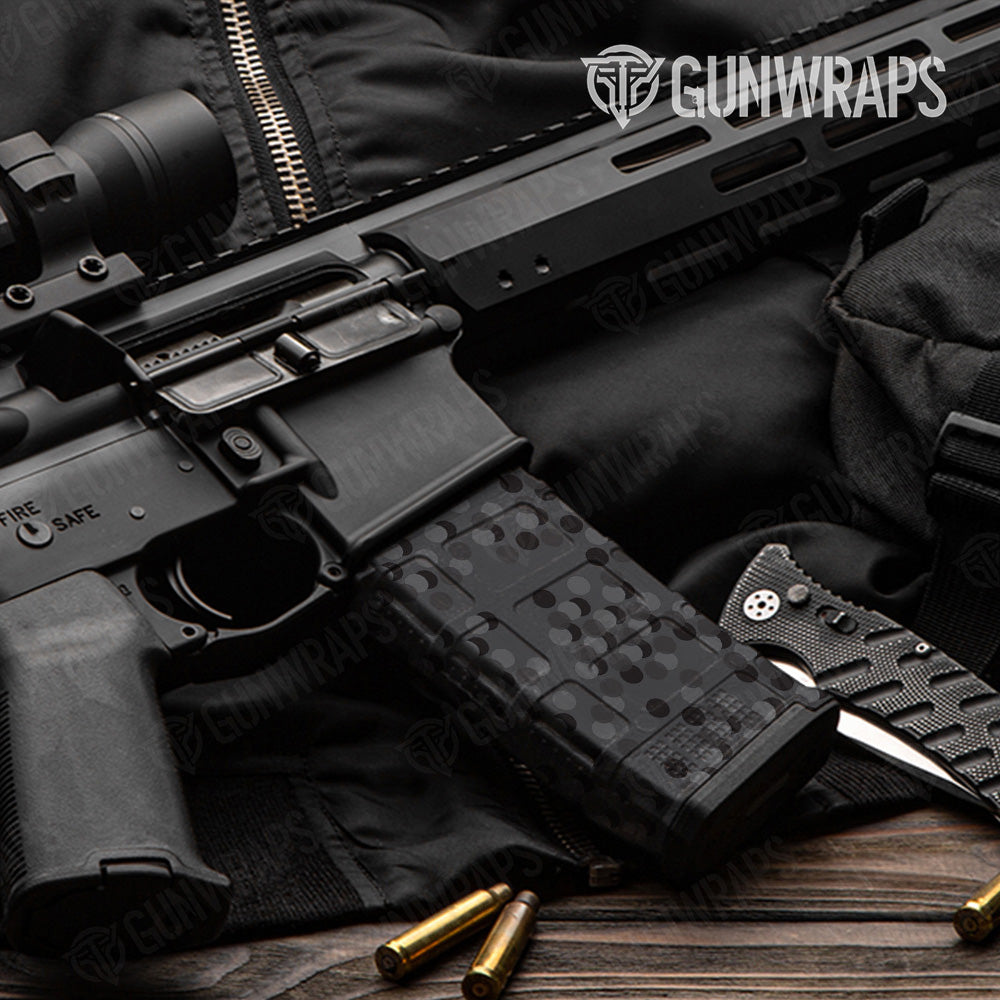 AR 15 Mag Eclipse Camo Elite Black Gun Skin Pattern