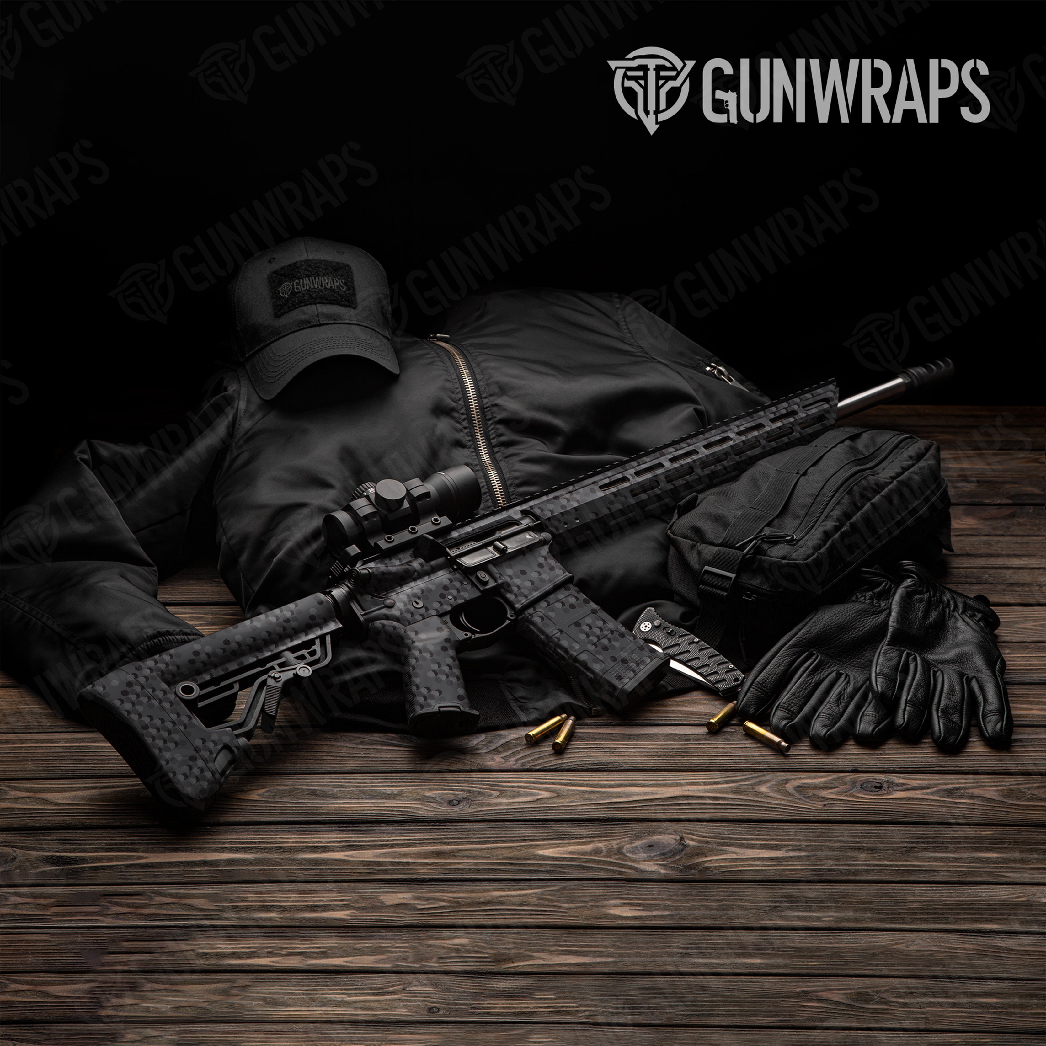 AR 15 Eclipse Camo Elite Black Gun Skin Pattern