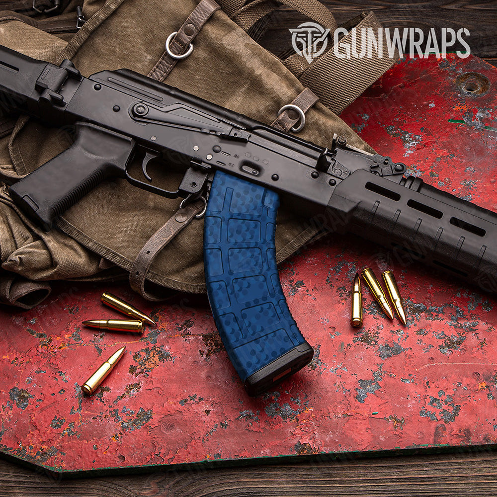 AK 47 Mag Eclipse Camo Elite Blue Gun Skin Pattern