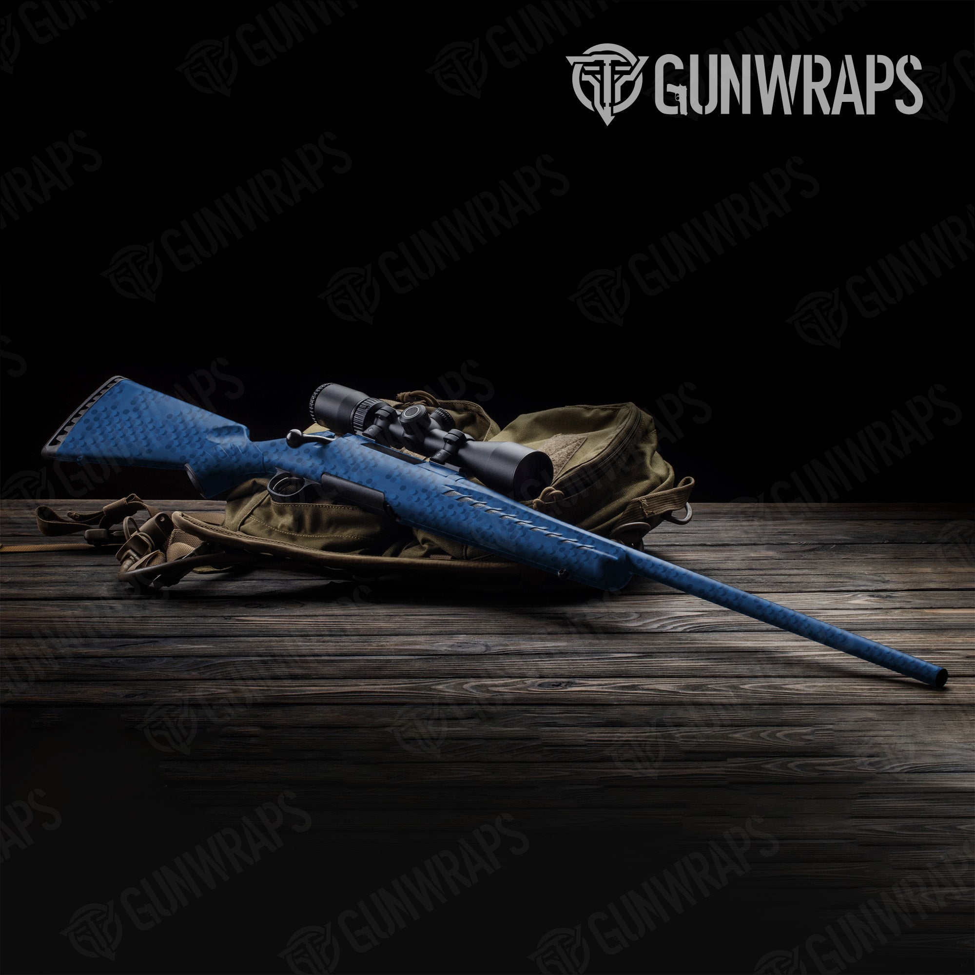 Rifle Eclipse Camo Elite Blue Gun Skin Pattern