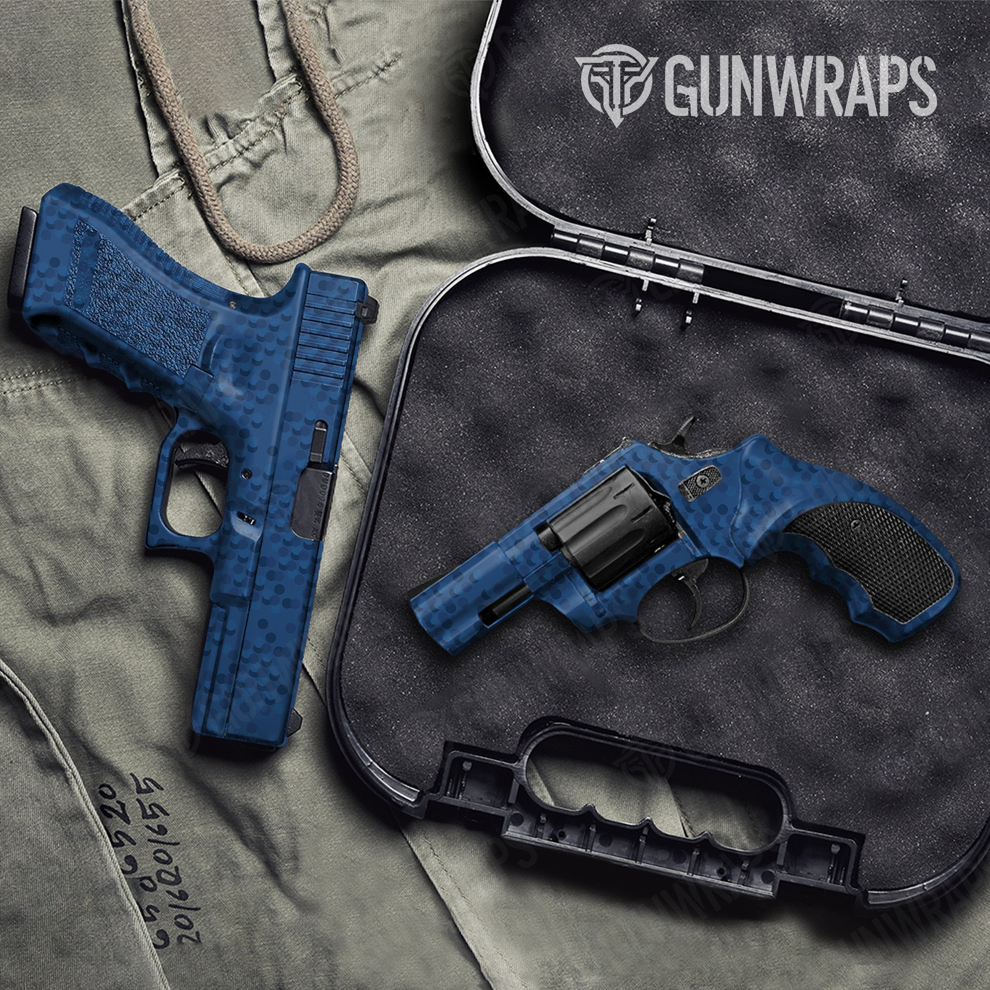 Pistol & Revolver Eclipse Camo Elite Blue Gun Skin Pattern