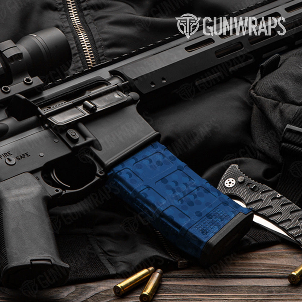 AR 15 Mag Eclipse Camo Elite Blue Gun Skin Pattern