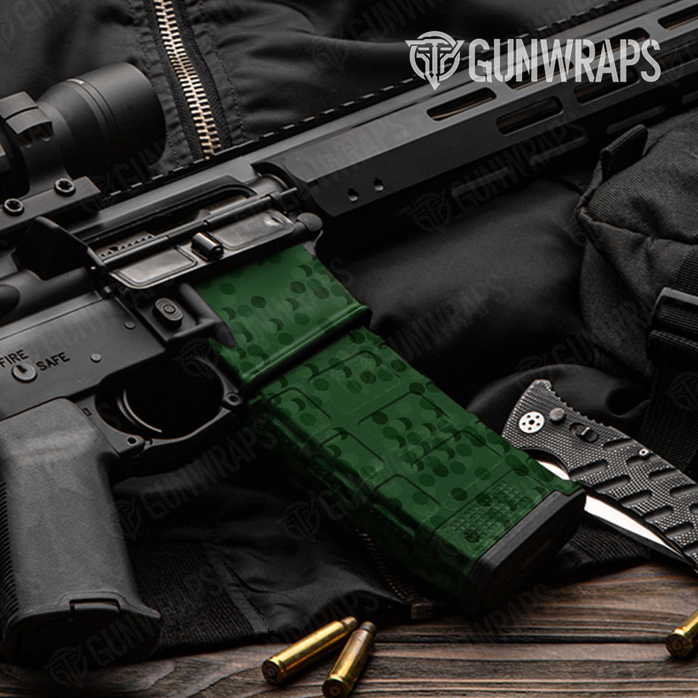 AR 15 Mag & Mag Well Eclipse Camo Elite Green Gun Skin Pattern