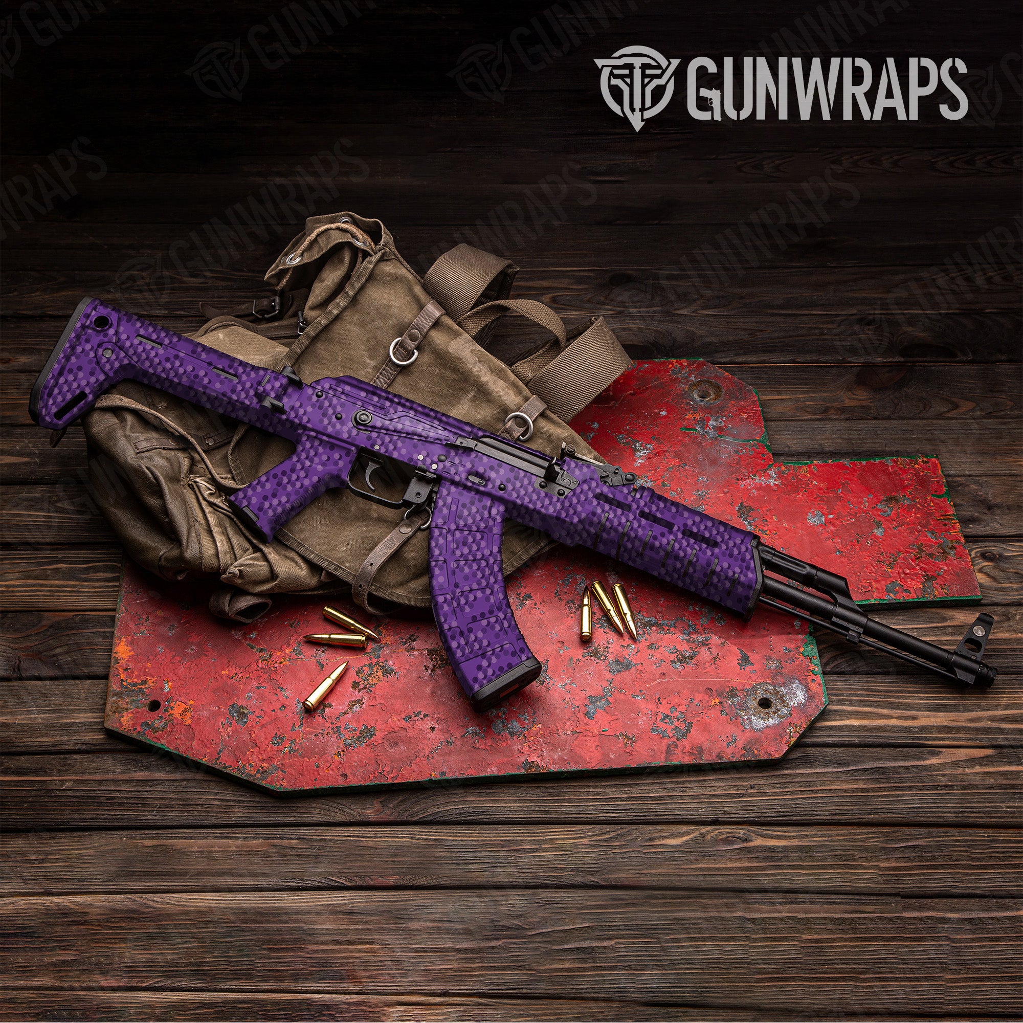 AK 47 Eclipse Camo Elite Purple Gun Skin Vinyl Wrap