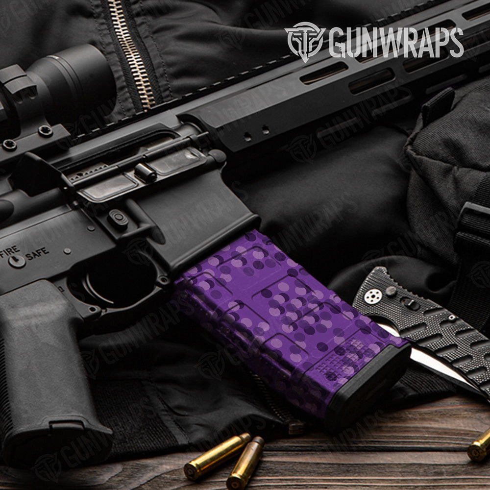 AR 15 Mag Eclipse Camo Elite Purple Gun Skin Pattern