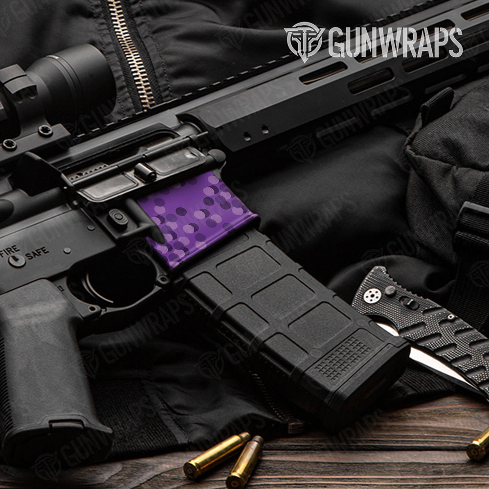 AR 15 Mag Well Eclipse Camo Elite Purple Gun Skin Pattern