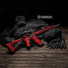 AR 15 Eclipse Camo Elite Red Gun Skin Pattern