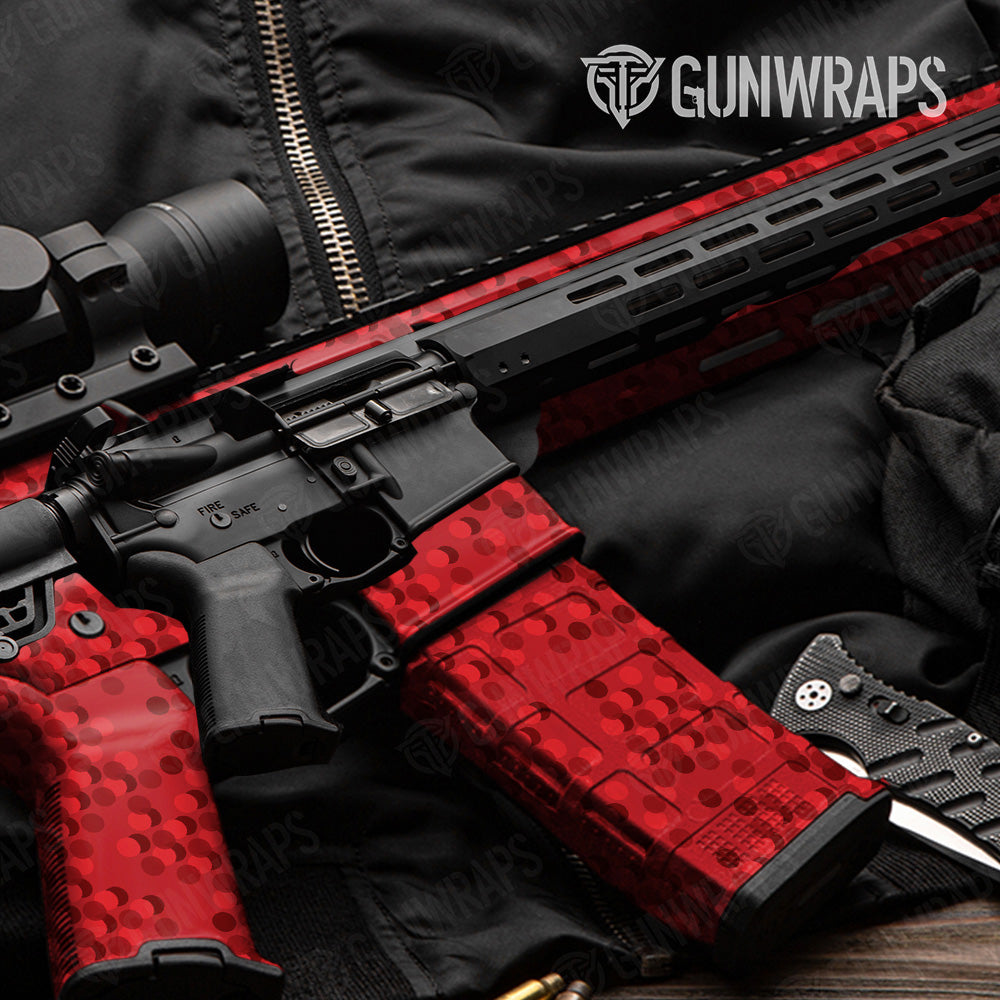 AR 15 Mag Eclipse Camo Elite Red Gun Skin Pattern