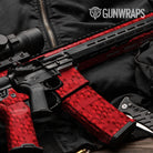 AR 15 Mag & Mag Well Eclipse Camo Elite Red Gun Skin Pattern