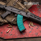AK 47 Mag Eclipse Camo Elite Tiffany Blue Gun Skin Pattern