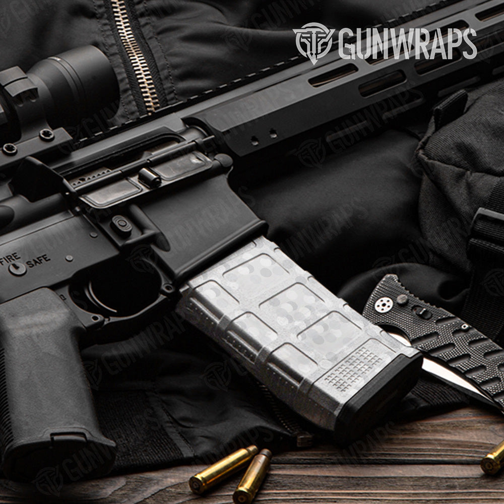 AR 15 Mag Eclipse Camo Elite White Gun Skin Pattern
