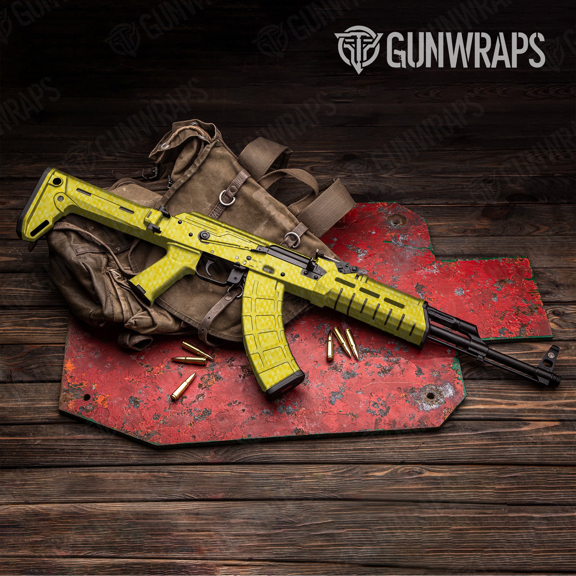 AK 47 Eclipse Camo Elite Yellow Gun Skin Vinyl Wrap