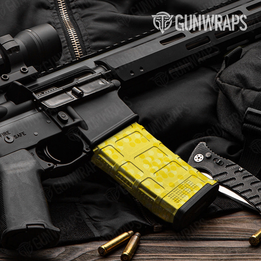 AR 15 Mag Eclipse Camo Elite Yellow Gun Skin Pattern