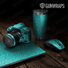 Universal Sheet Eclipse Camo Elite Tiffany Blue Gun Skin Pattern