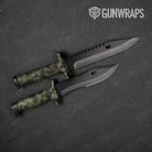 Erratic Army Green Camo Knife Gear Skin Vinyl Wrap
