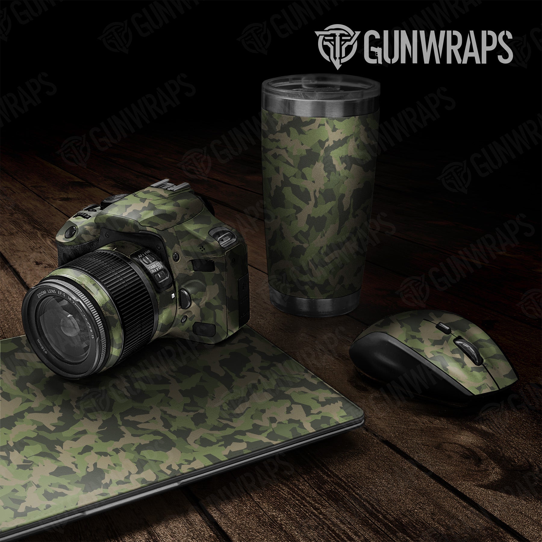 Erratic Army Green Camo Universal Sheet 