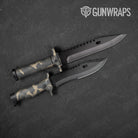Erratic Army Camo Knife Gear Skin Vinyl Wrap