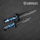 Erratic Baby Blue Camo Knife Gear Skin Vinyl Wrap