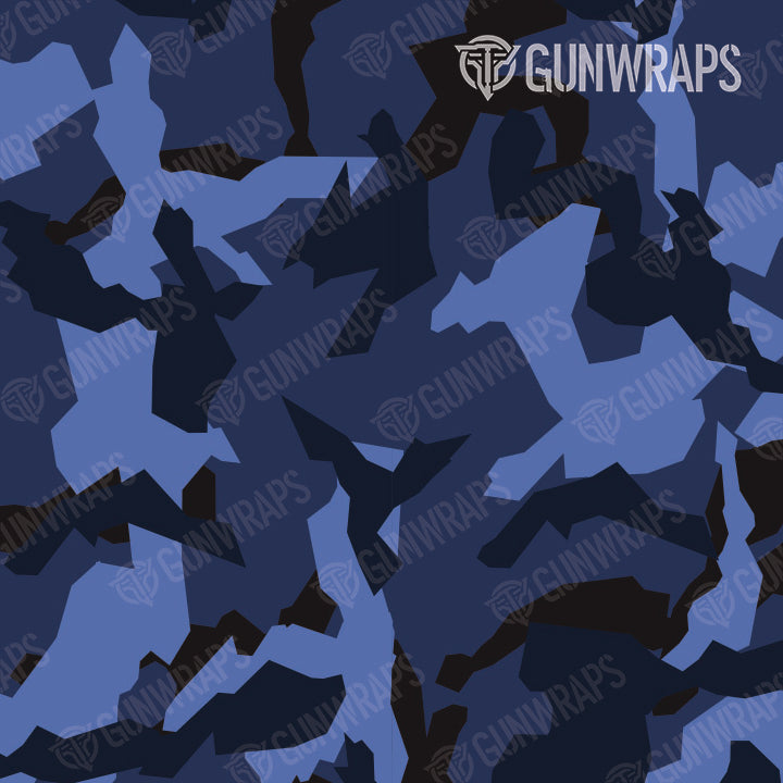 Universal Sheet Erratic Blue Midnight Camo Gun Skin Pattern