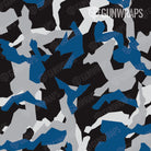 AR 15 Mag Erratic Blue Tiger Camo Gun Skin Pattern