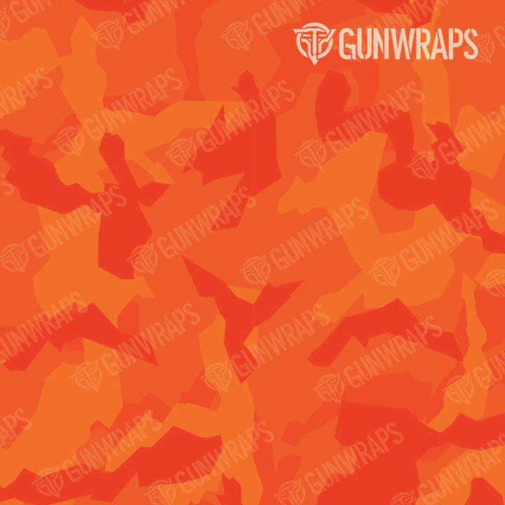 AR 15 Mag Erratic Elite Orange Camo Gun Skin Pattern