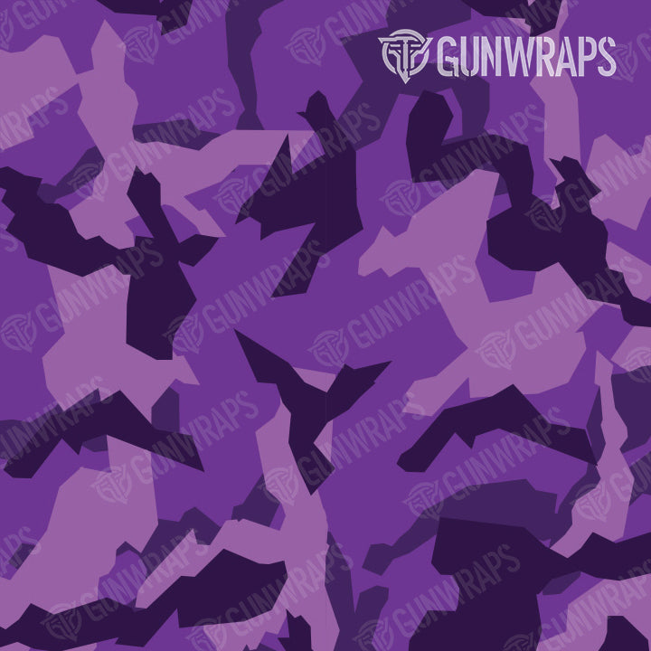 AR 15 Mag Well Erratic Elite Purple Camo Gun Skin Pattern