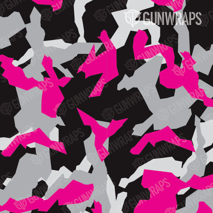 AR 15 Erratic Magenta Tiger Camo Gun Skin Pattern