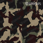 AR 15 Mag & Mag Well Erratic Militant Blood Camo Gun Skin Pattern