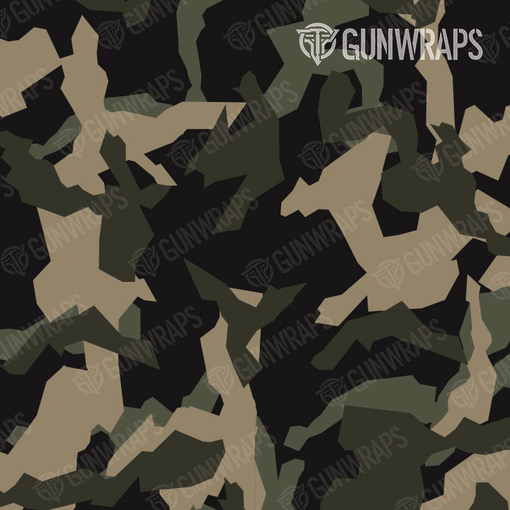 Universal Sheet Erratic Militant Green Camo Gun Skin Pattern