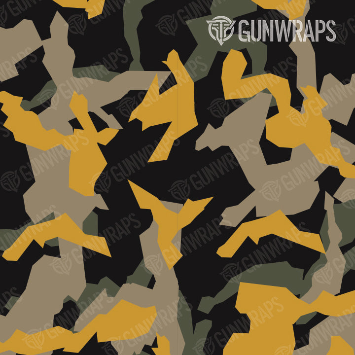 Universal Sheet Erratic Militant Yellow Camo Gun Skin Pattern