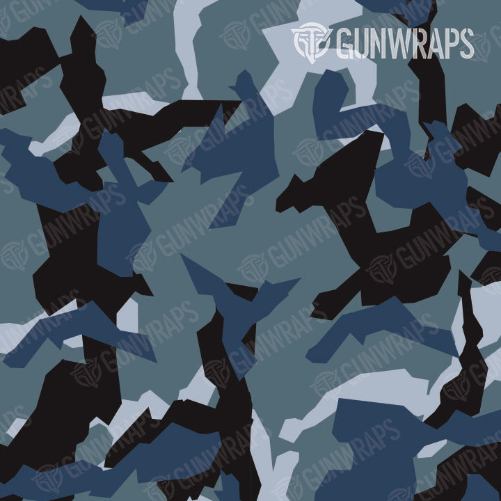 Pistol Slide Erratic Navy Camo Gun Skin Pattern